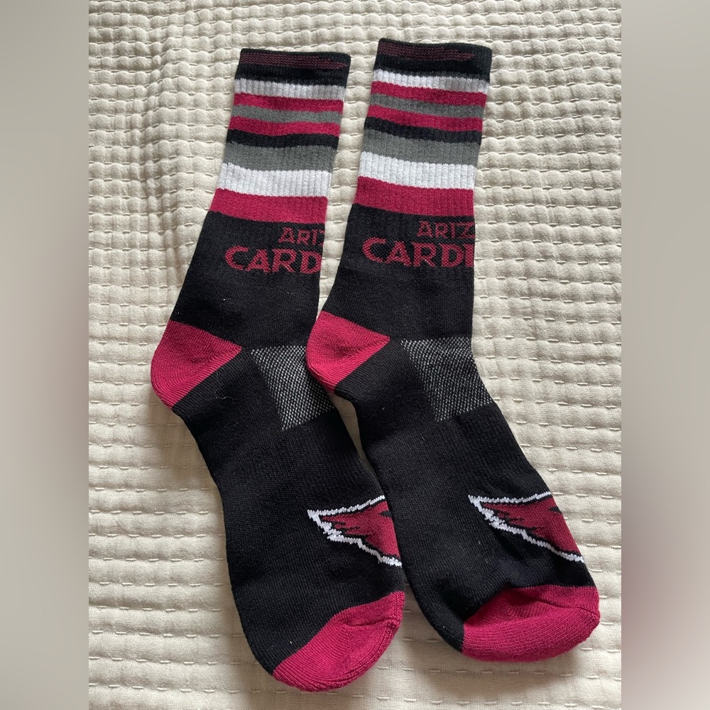 Nwot’s Arizona Cardinals Black and Red Socks